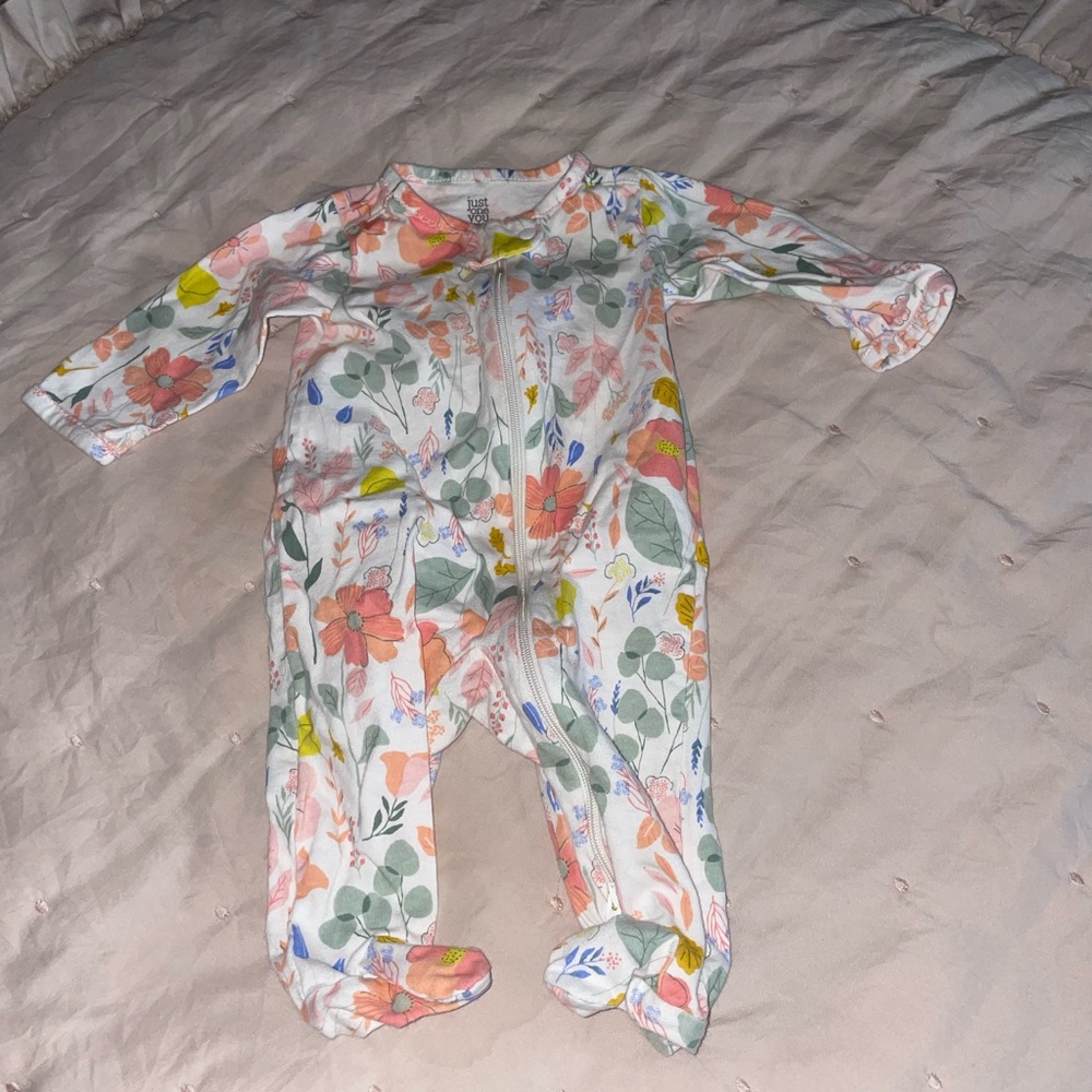 3 month baby girl footed pj’s